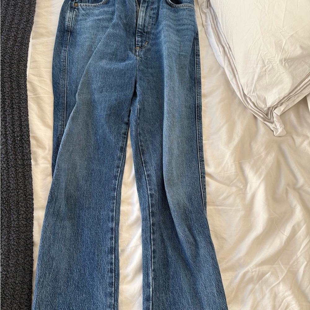 Agolde High Rise Blue Jeans - Picture 3 of 3